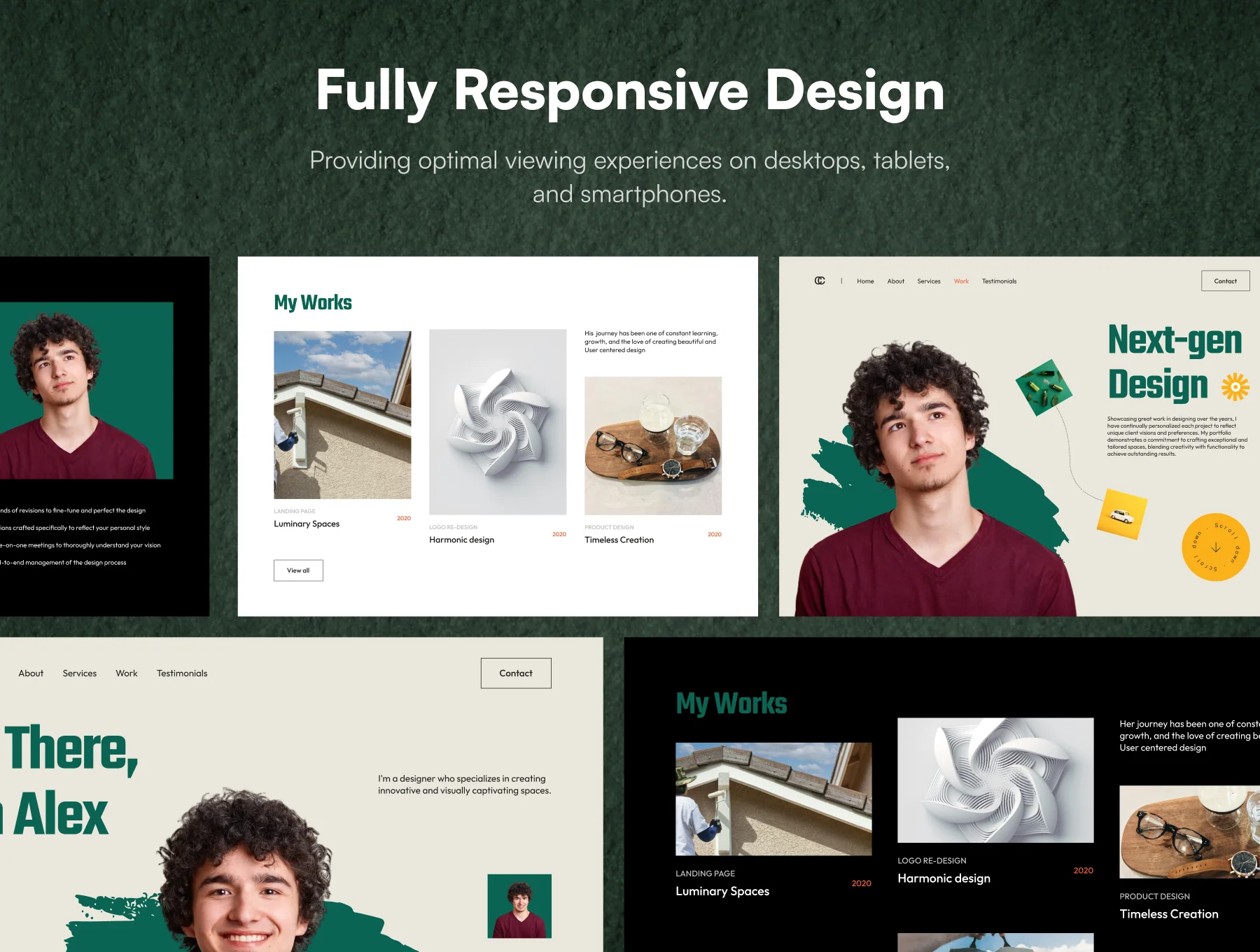 Portfolio Website UI Kit 2
