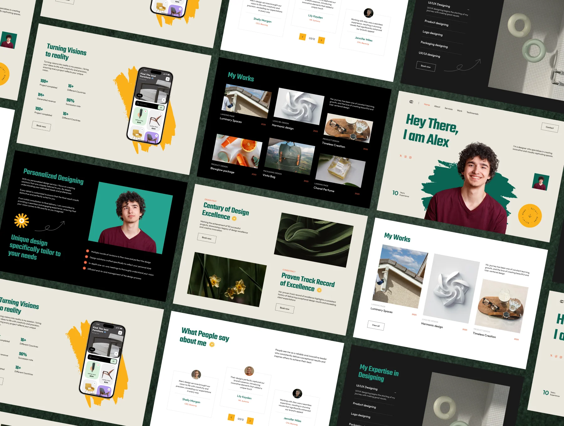 Portfolio Website UI Kit 4
