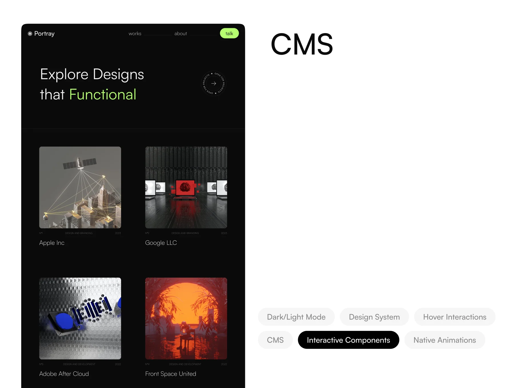 Portray: Framer Portfolio Template 2