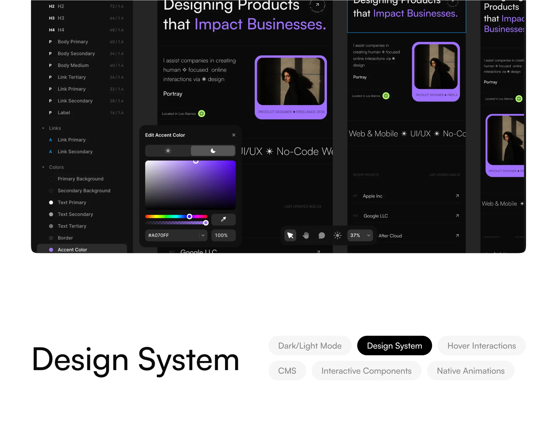 Portray: Framer Portfolio Template 4