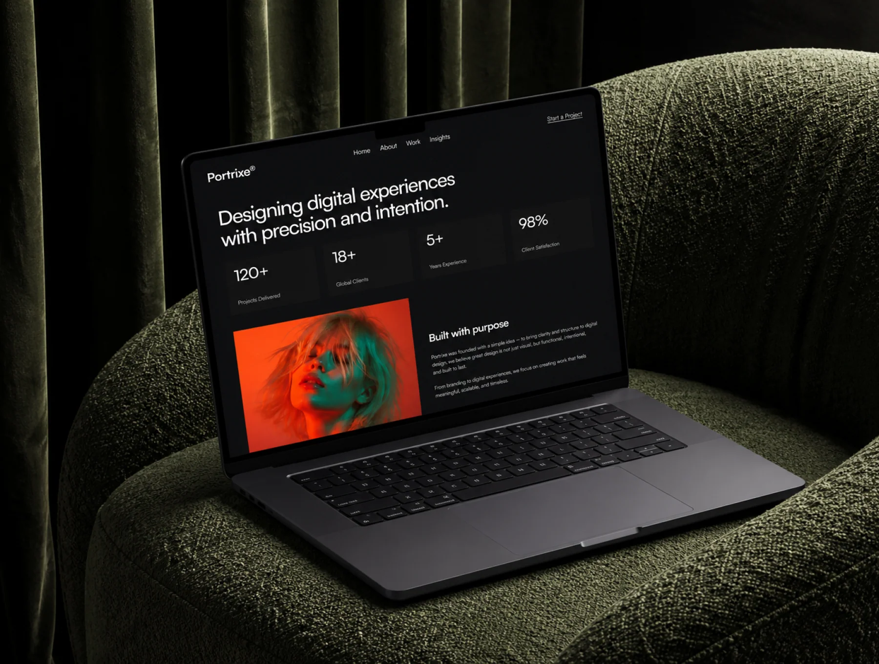 Portrixe® Agency Template 2