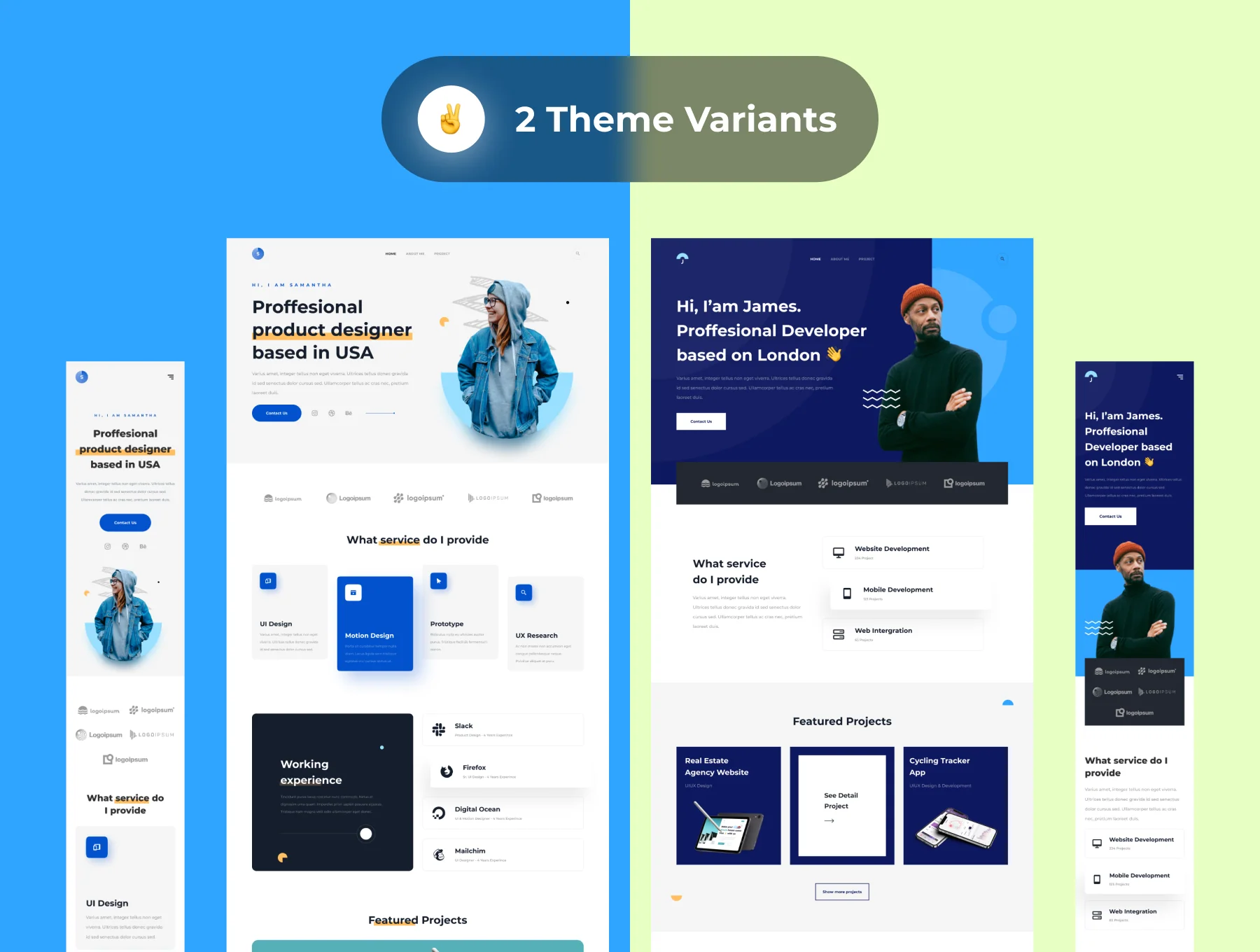 Portyo - Personal Portfolio Templates 2