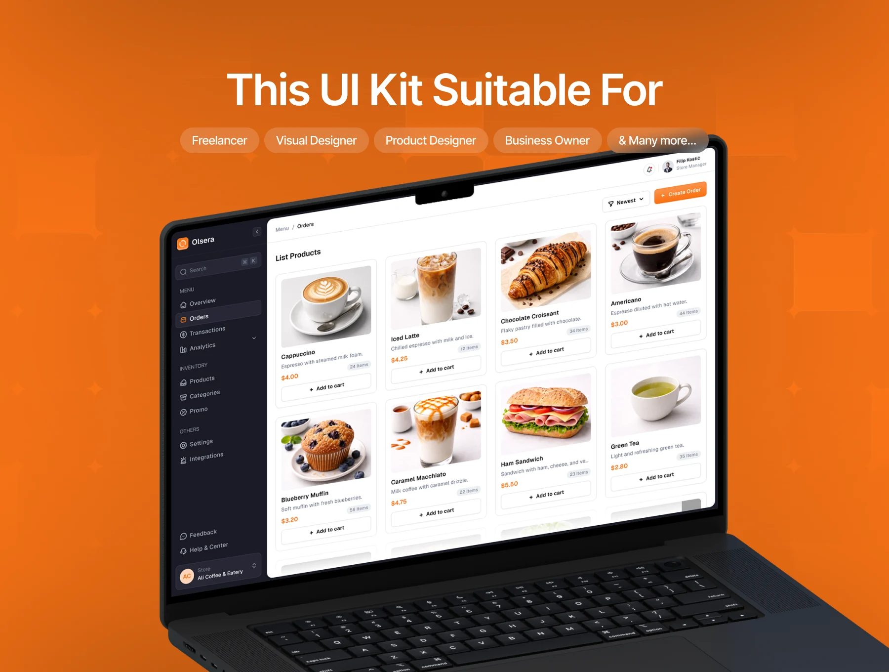 POS Dashboard UI Kit – Retail & Restaurant Management 7