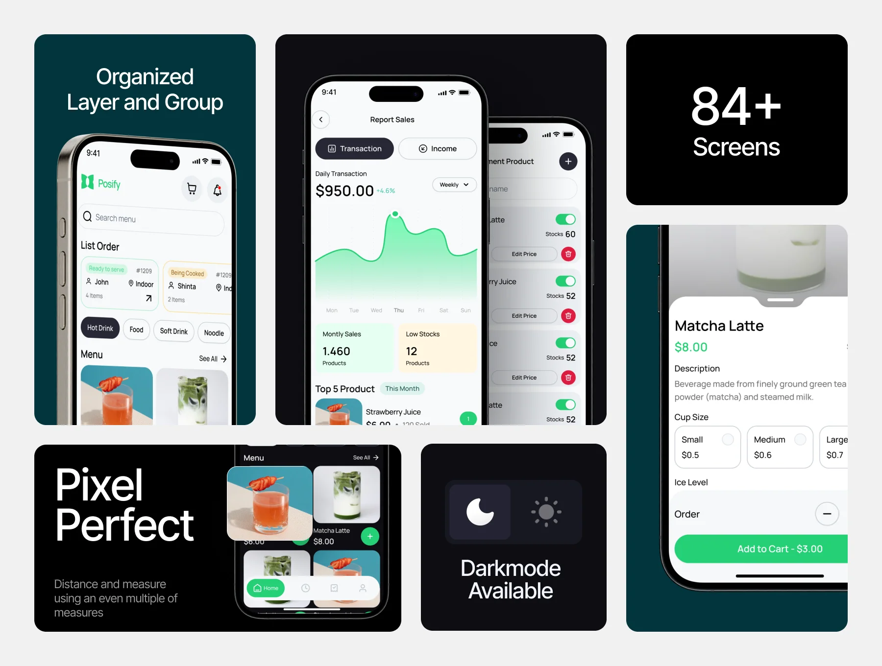 Posify - Mobile Point of Sale UI KIT 2