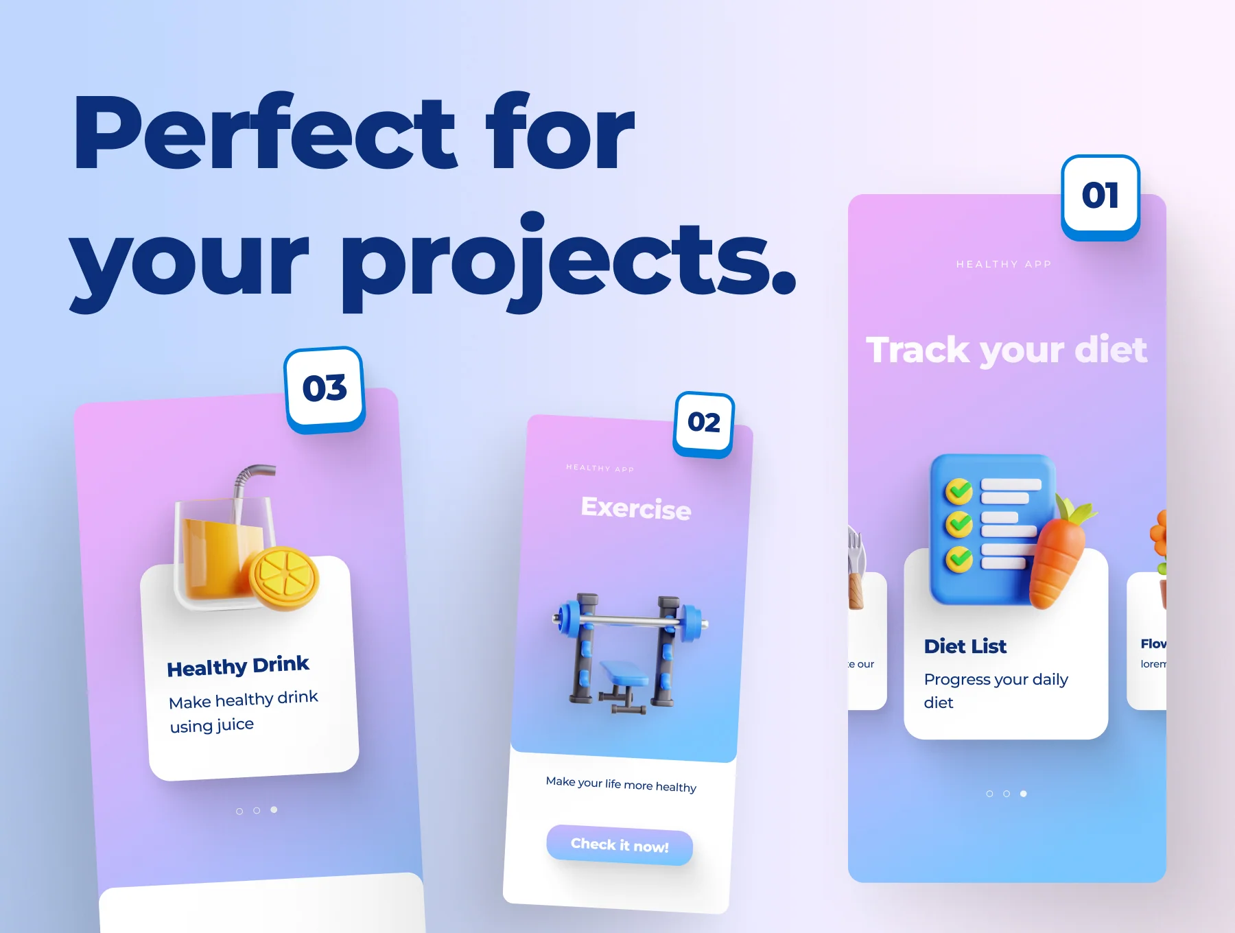 Positive Habits 3D Icon Set 4