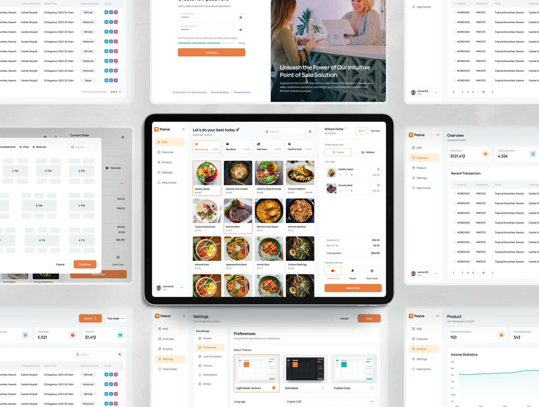 Posive - Point of Sales Dashboard UI Kit 5