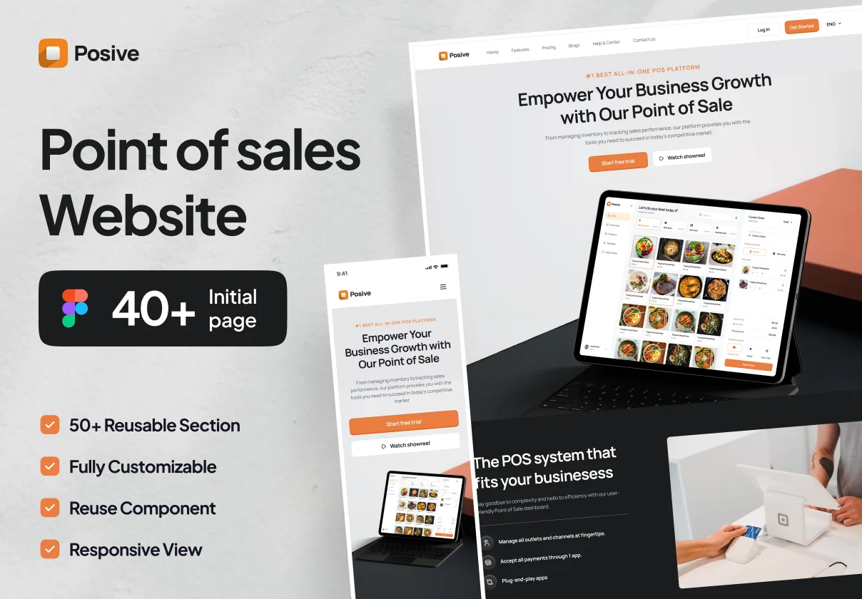 Posive - POS Website UI Kit