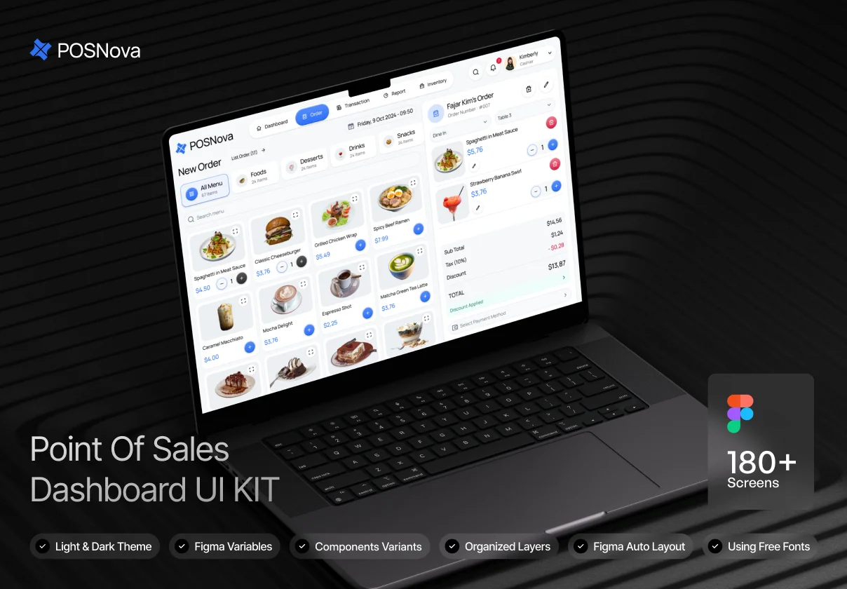 POSNova - Point Of Sales Dashboard UI KIT