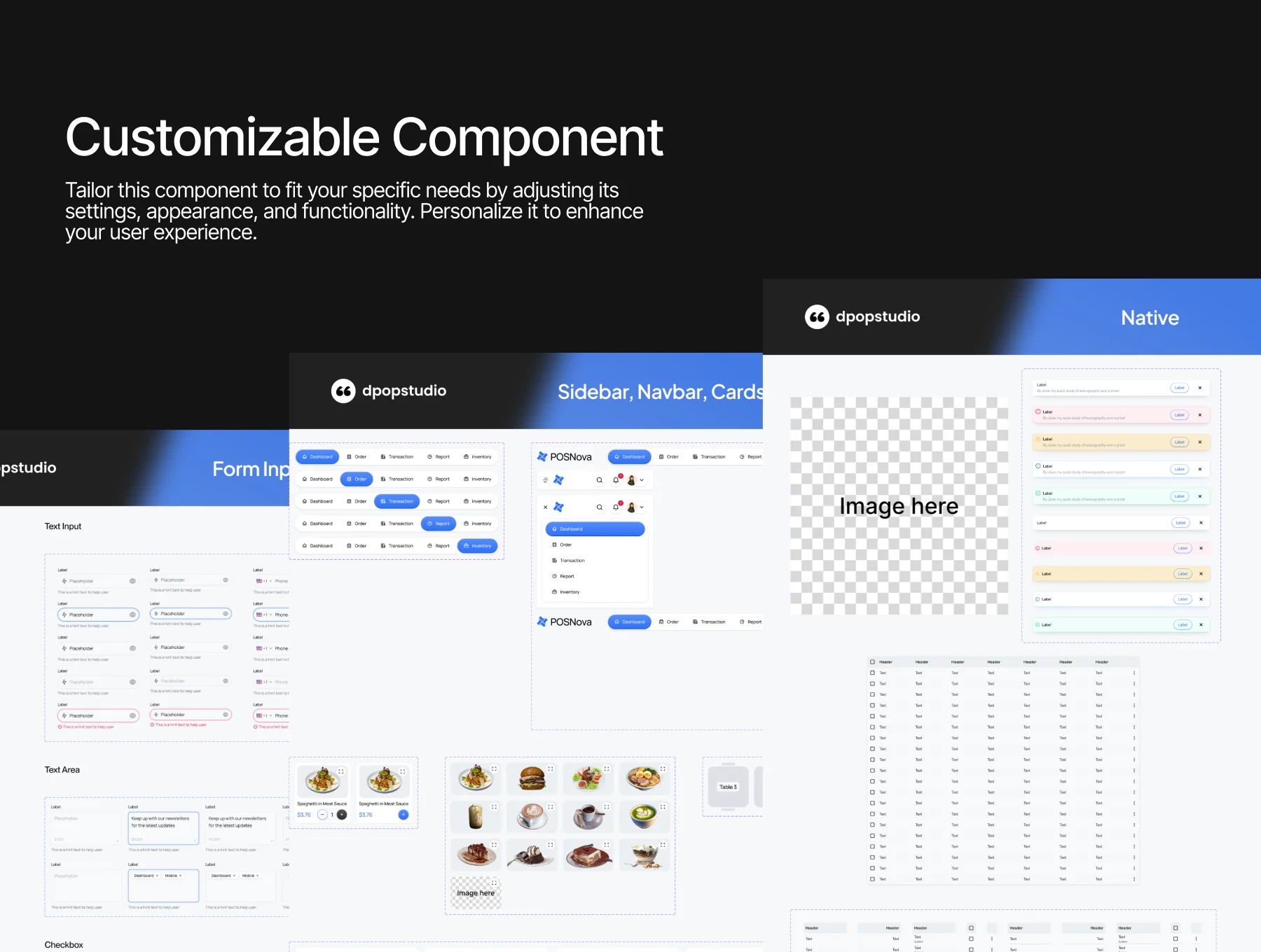 POSNova - Point Of Sales Dashboard UI KIT 4