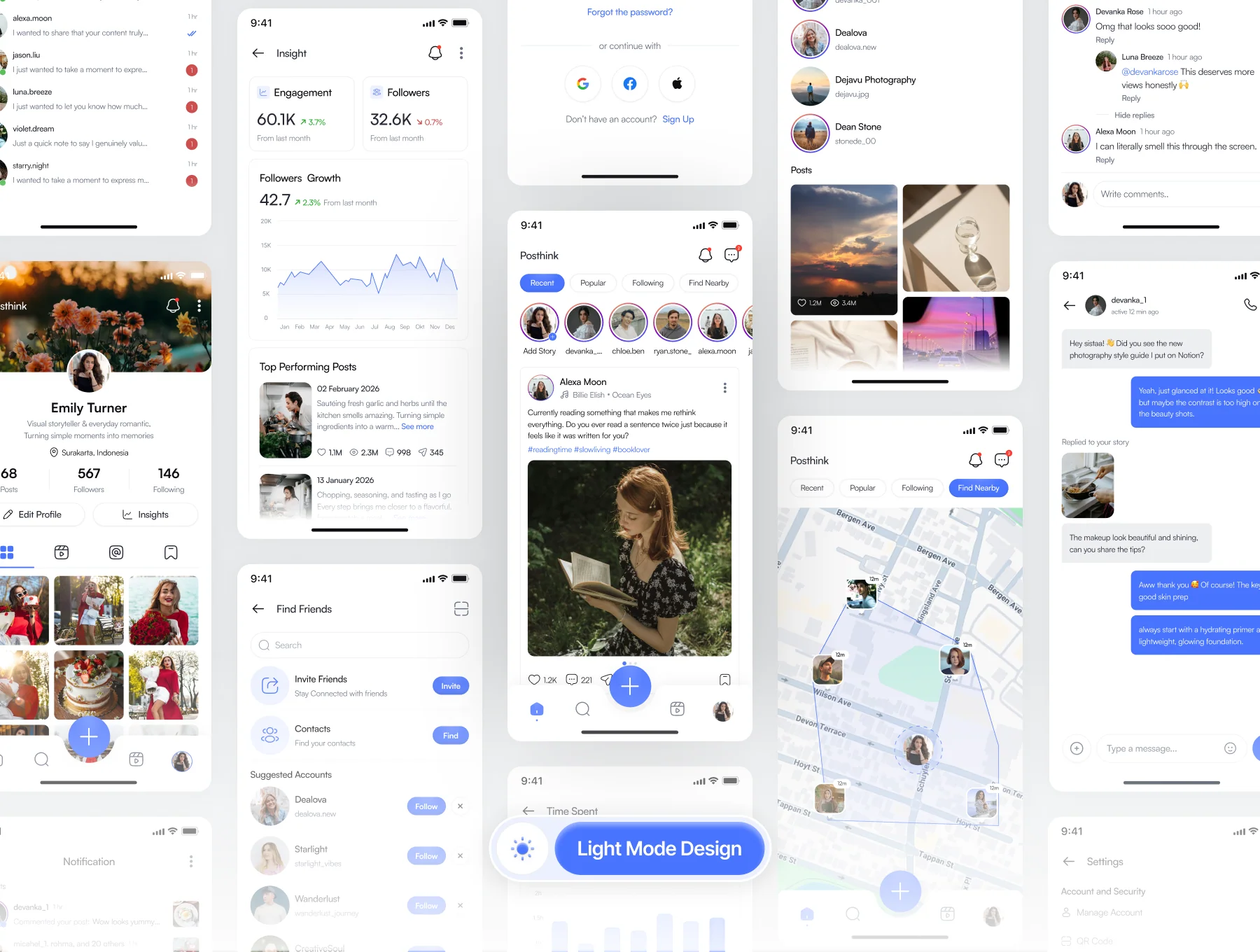 Posthink - Social Media Mobile App Kit 3