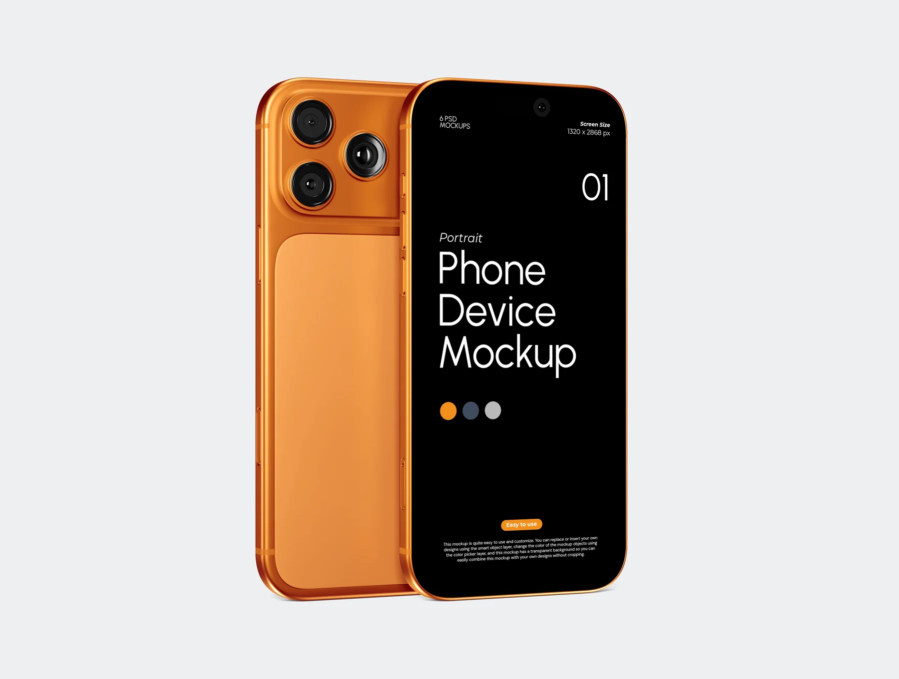 Potrait Phone Device Mockup