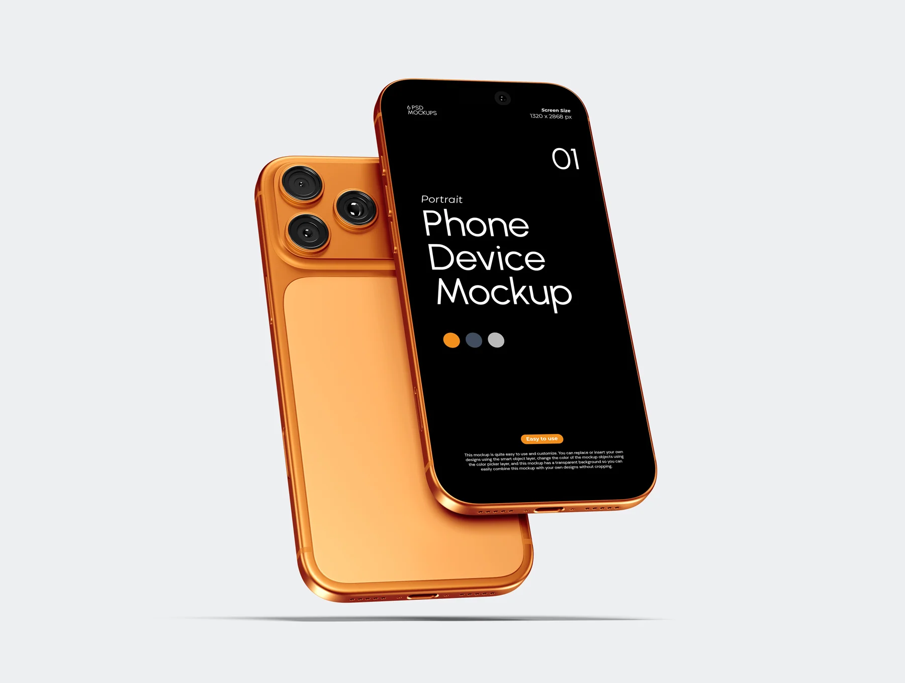 Potrait Phone Device Mockup 2