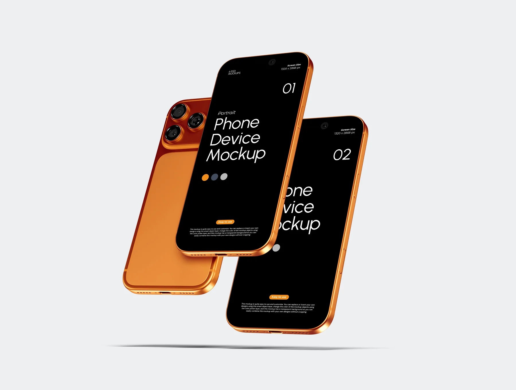 Potrait Phone Device Mockup 4