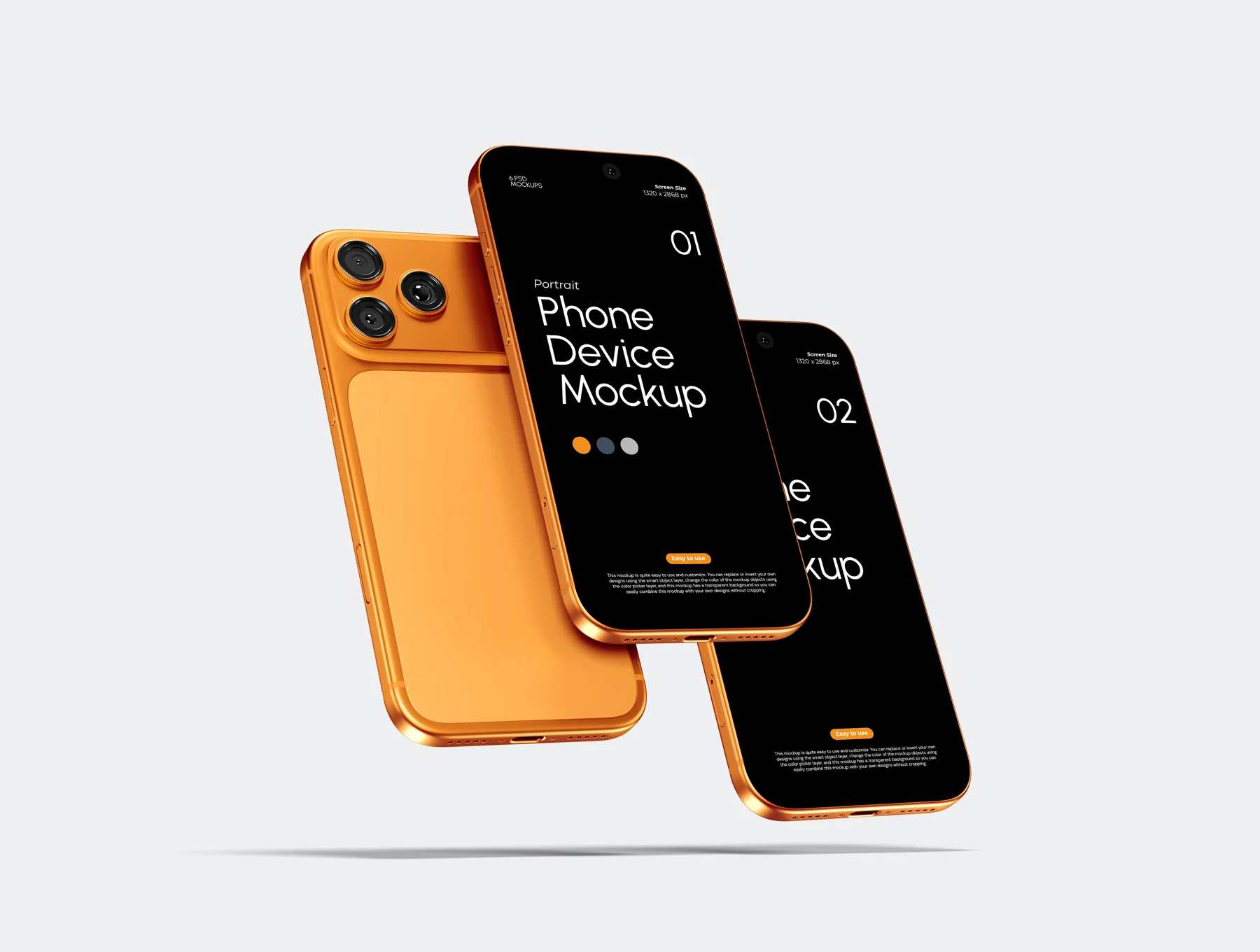Potrait Phone Device Mockup 5