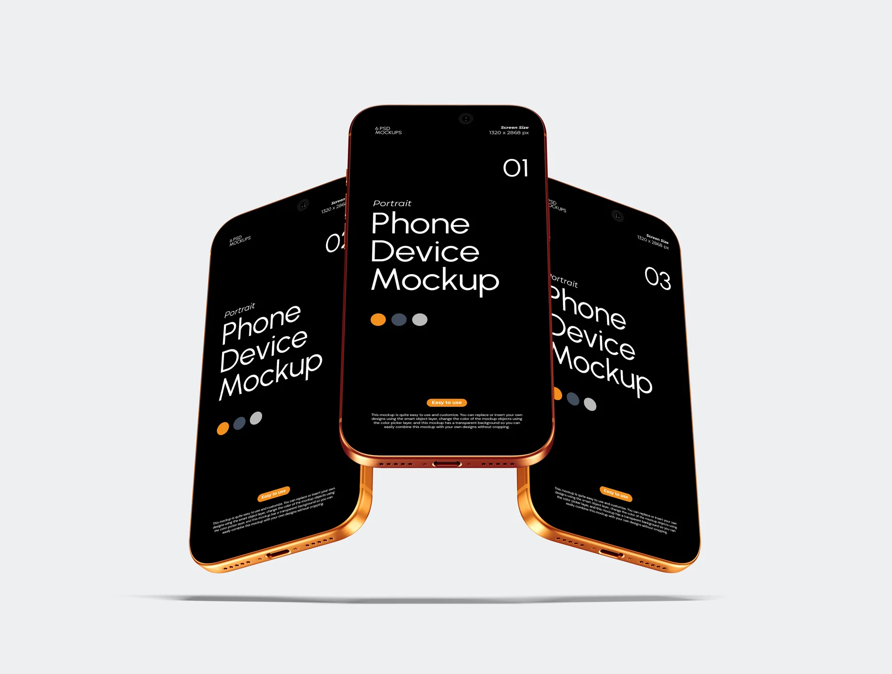 Potrait Phone Device Mockup 6