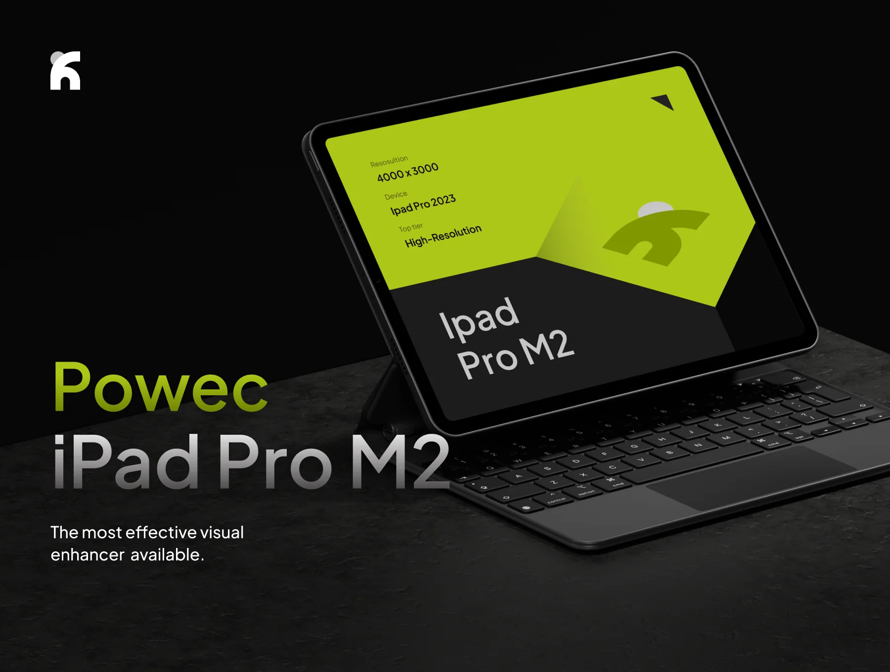 Powec - iPad Pro Dark Mockups