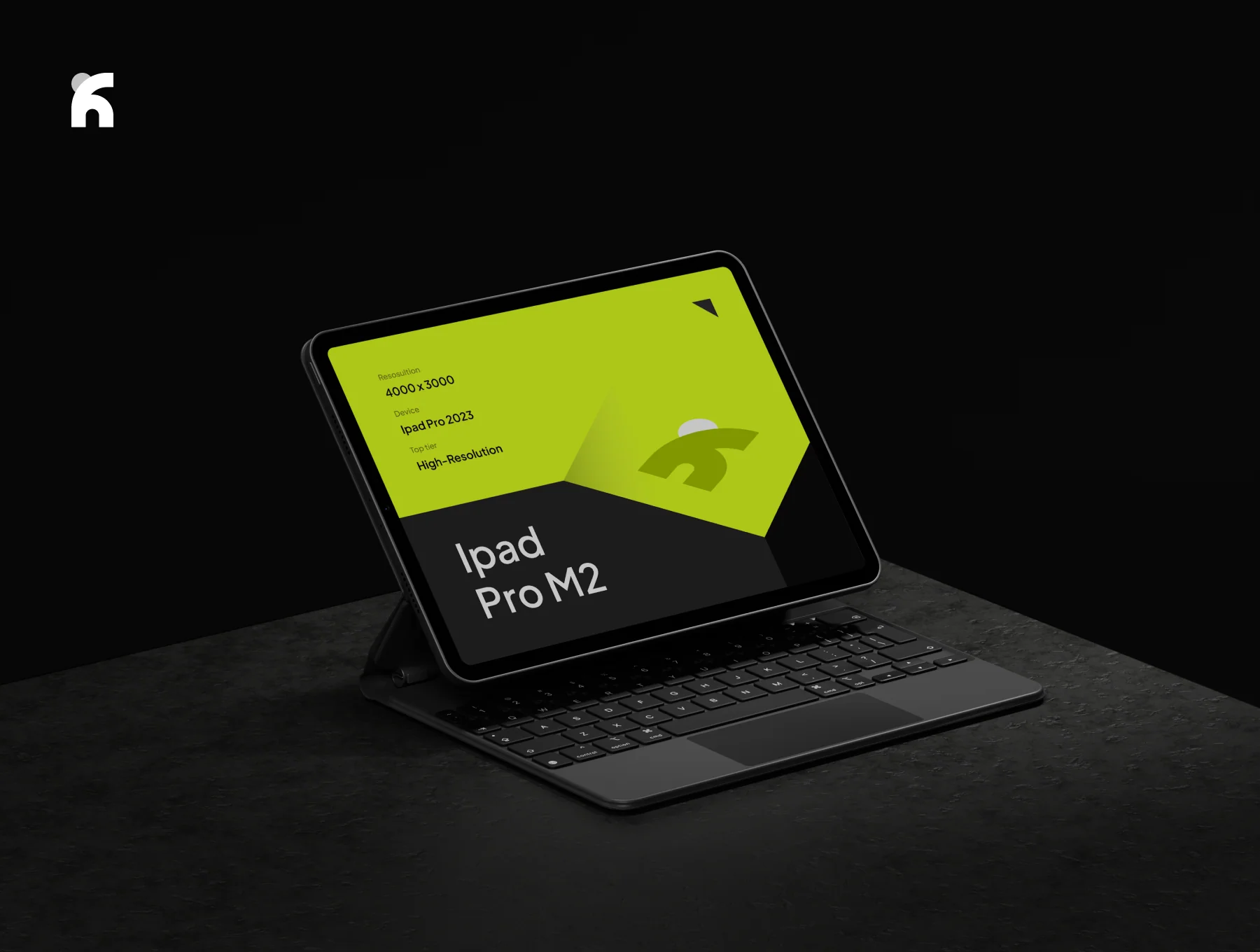 Powec - iPad Pro Dark Mockups 2