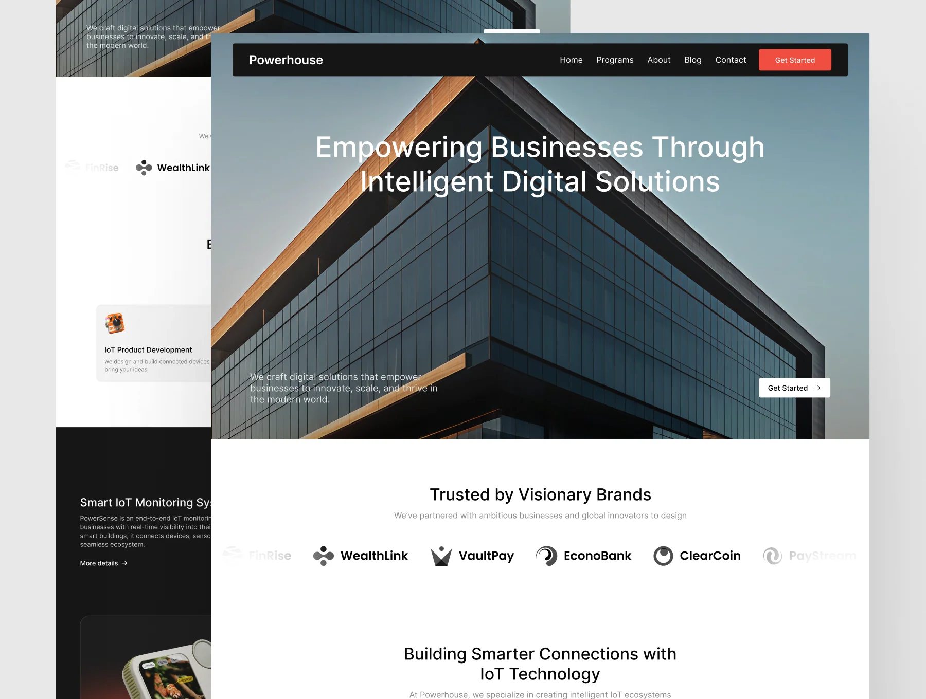 Powerhouse - Smart Solutions Tech Landing Page UI Kit