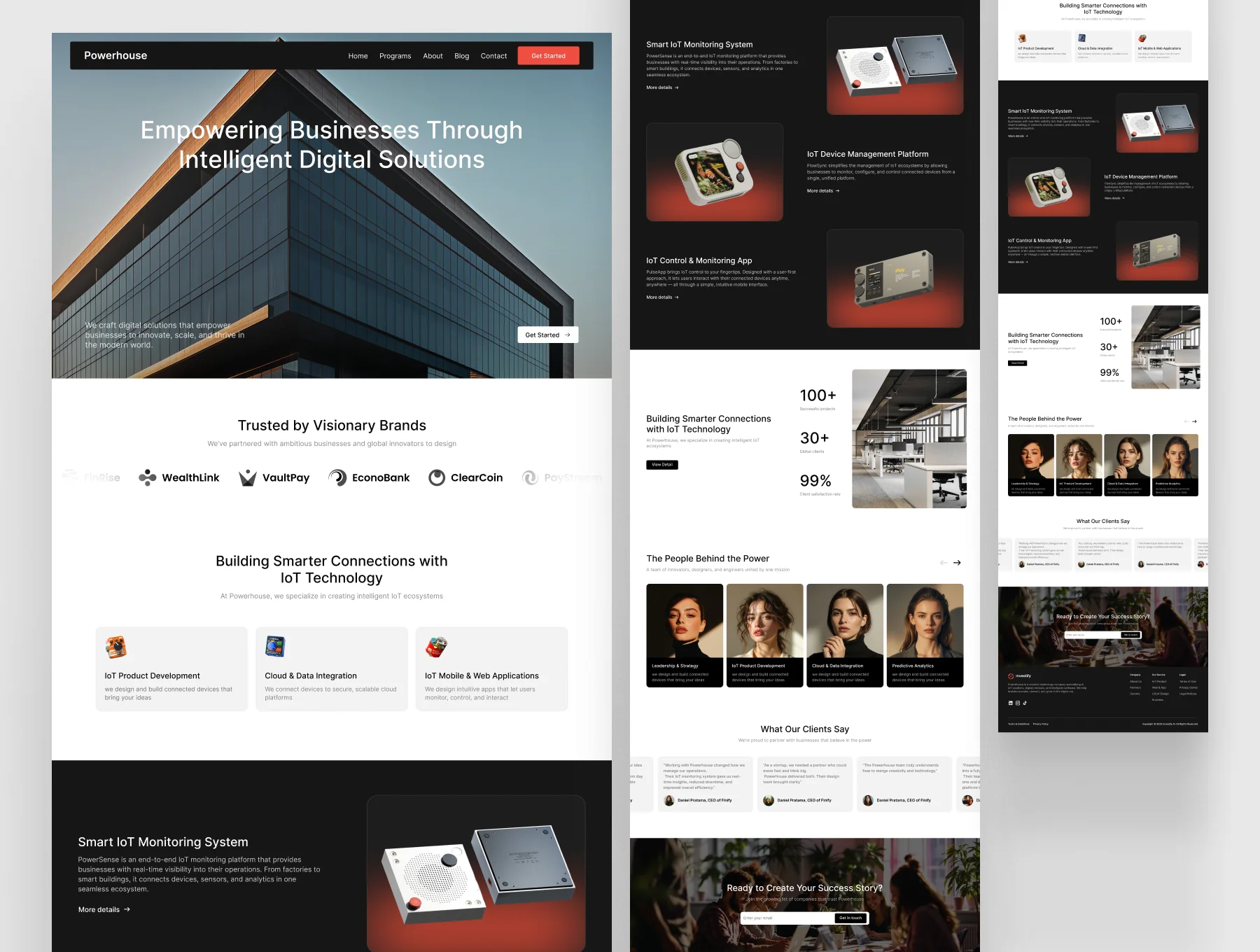 Powerhouse - Smart Solutions Tech Landing Page UI Kit 2
