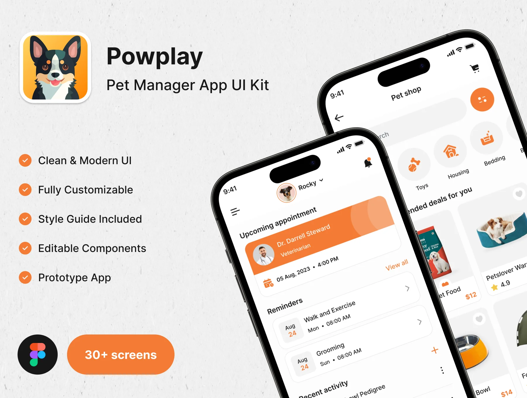 Powplay - Pet Manager App UI Kit