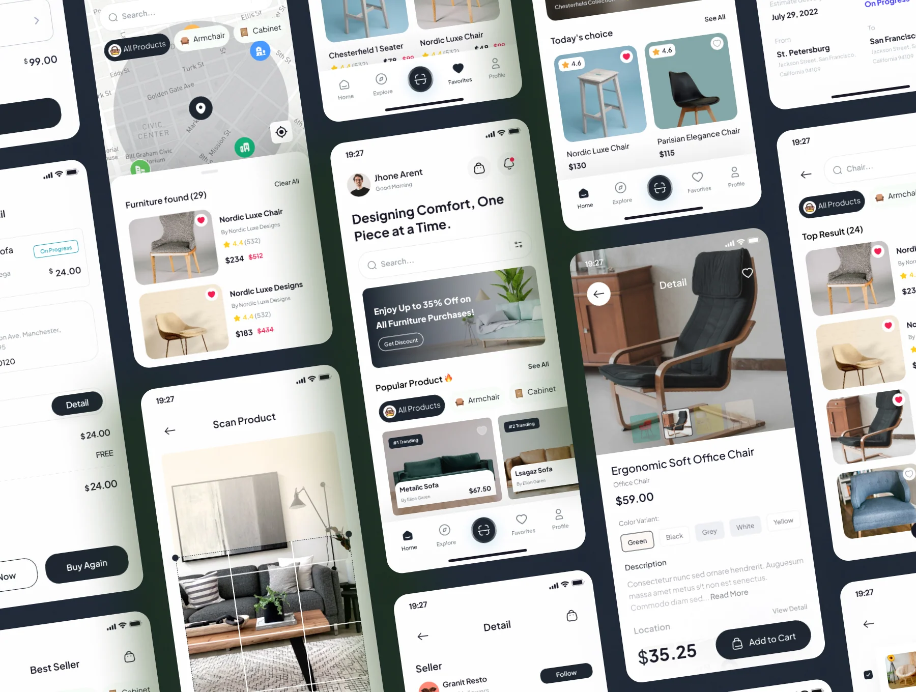 Prabot - Furniture Mobile App UI Kits 5