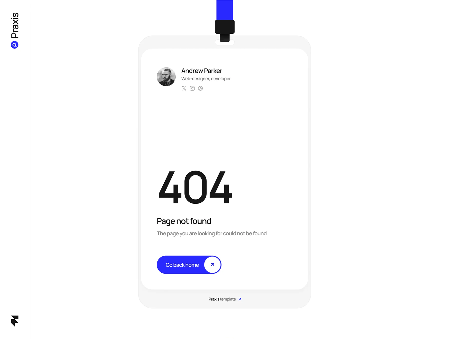 Praxis — Portfolio Template for Creatives 4