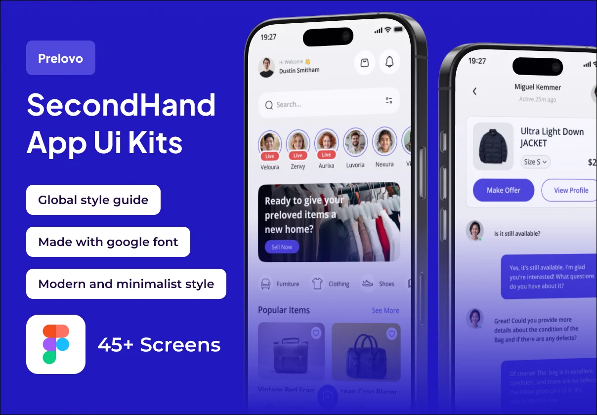 Prelovo - SecondHand Premium UI KIts App