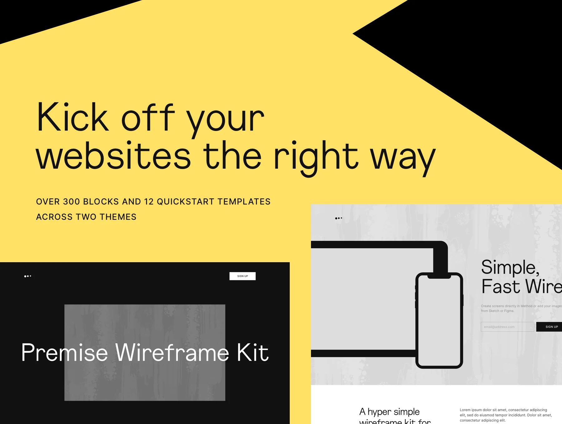 Premise - Website and Landing Page Wireframe Kit - Desktop 2