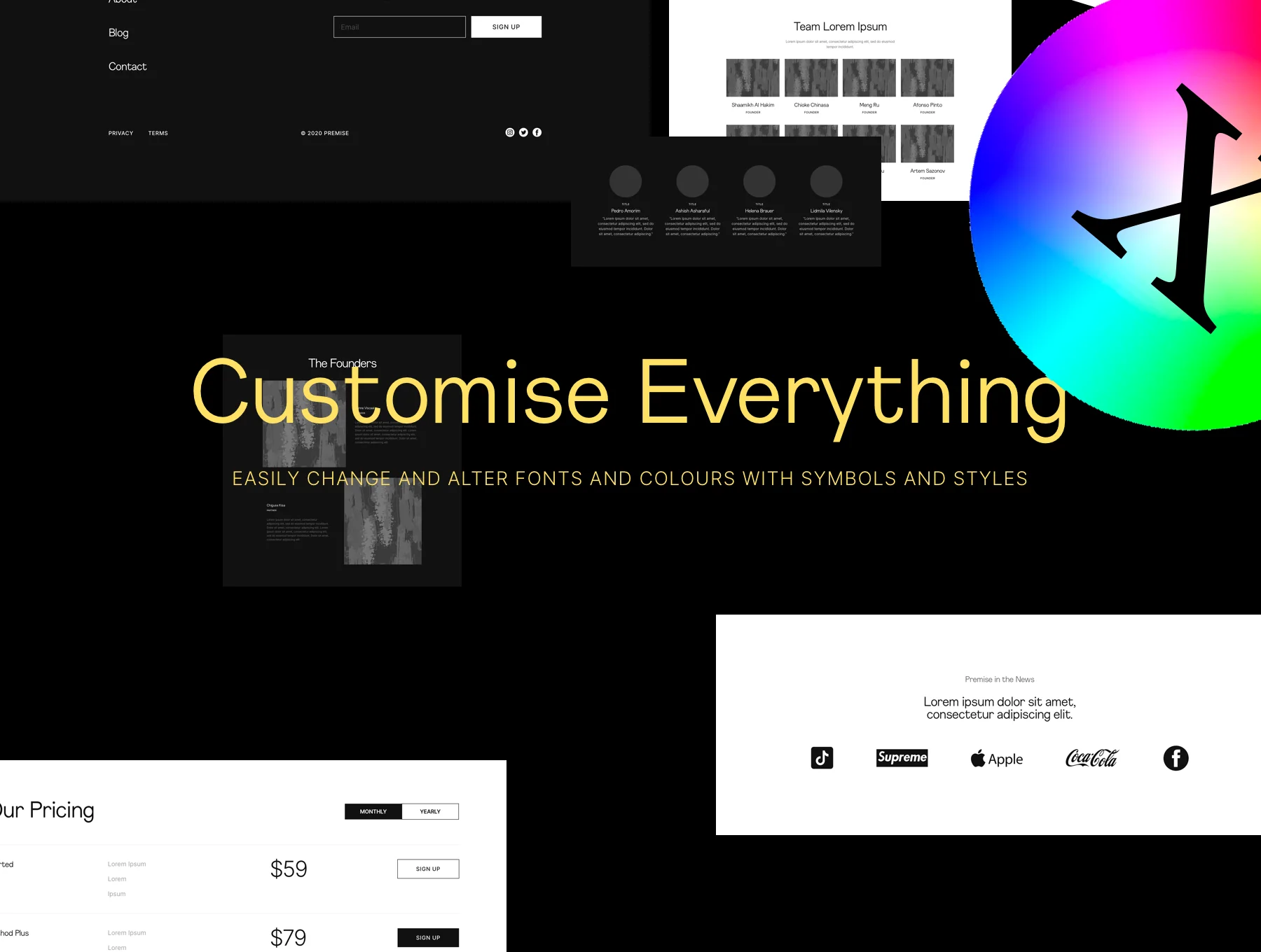 Premise - Website and Landing Page Wireframe Kit - Desktop 3