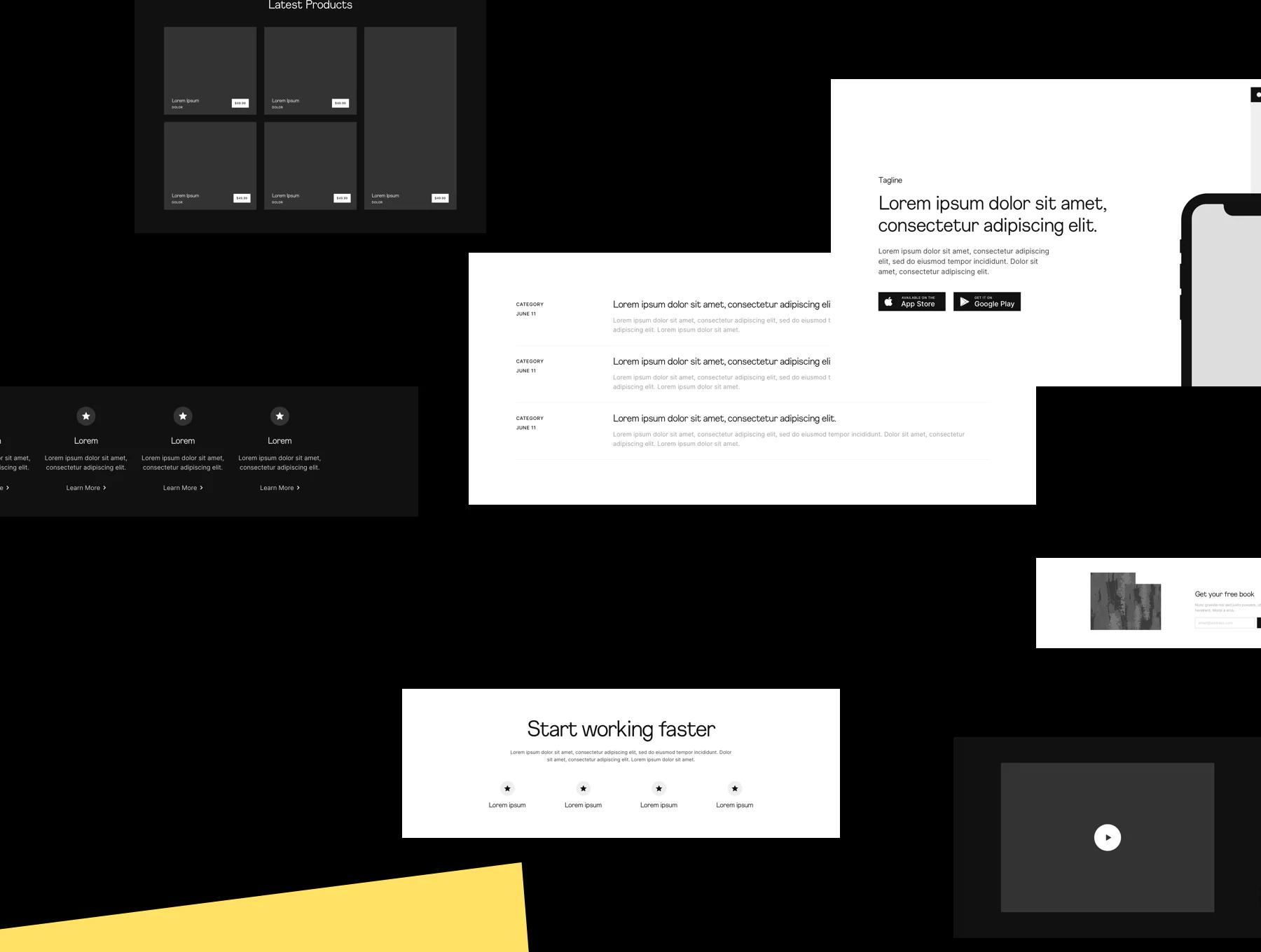 Premise - Website and Landing Page Wireframe Kit - Desktop 6