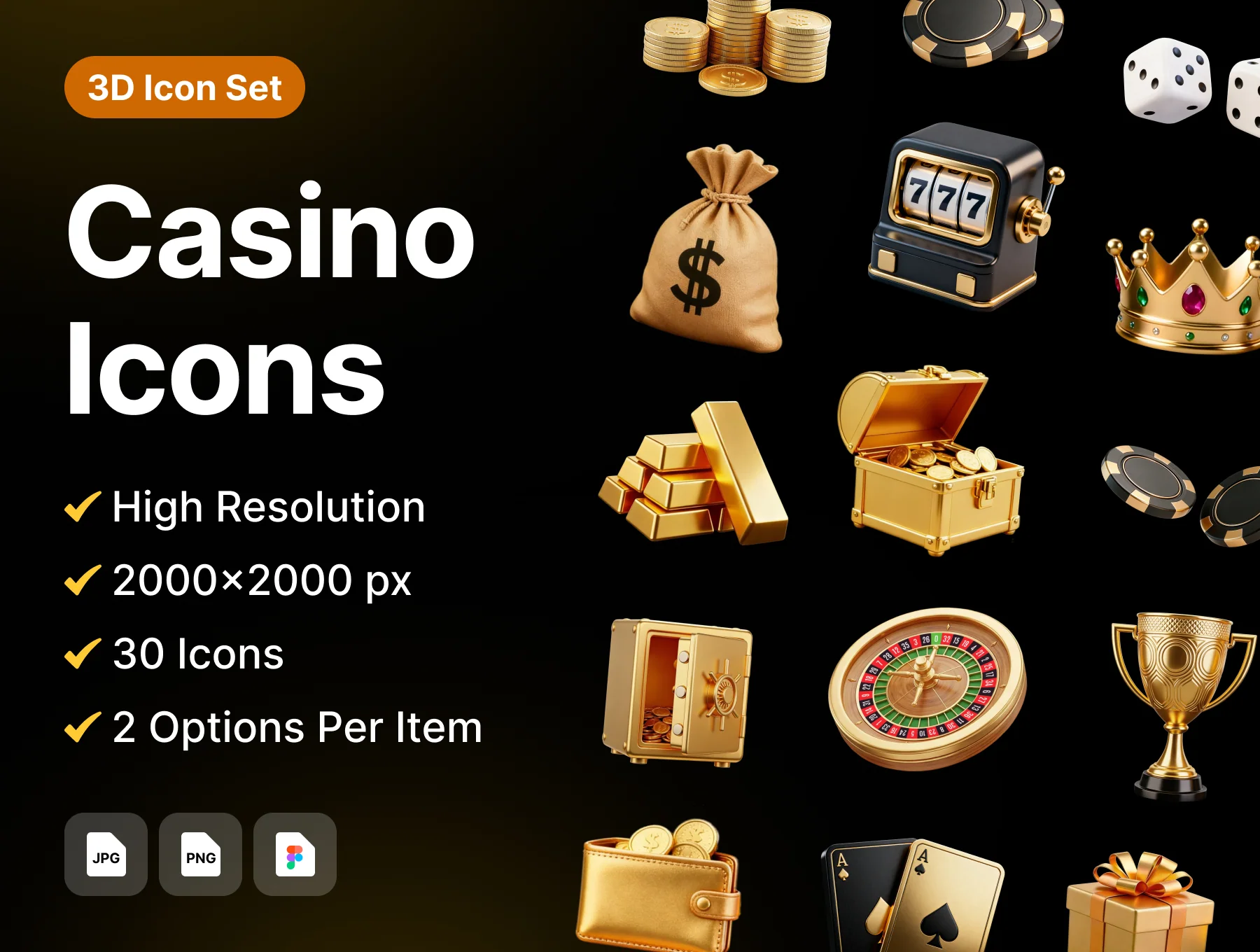 Premium 3D Casino Assets