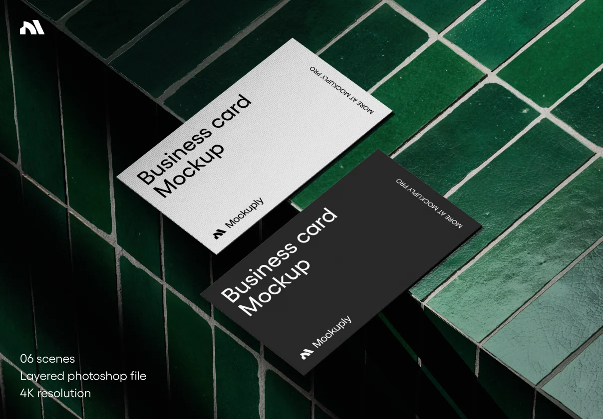 Premium Business Card Mockuply Pro 003