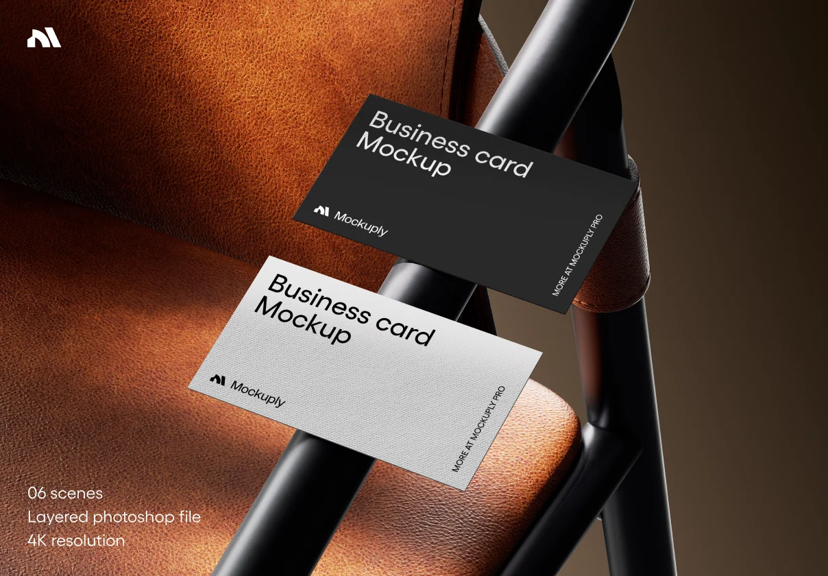 Premium Business Card Mockuply Pro