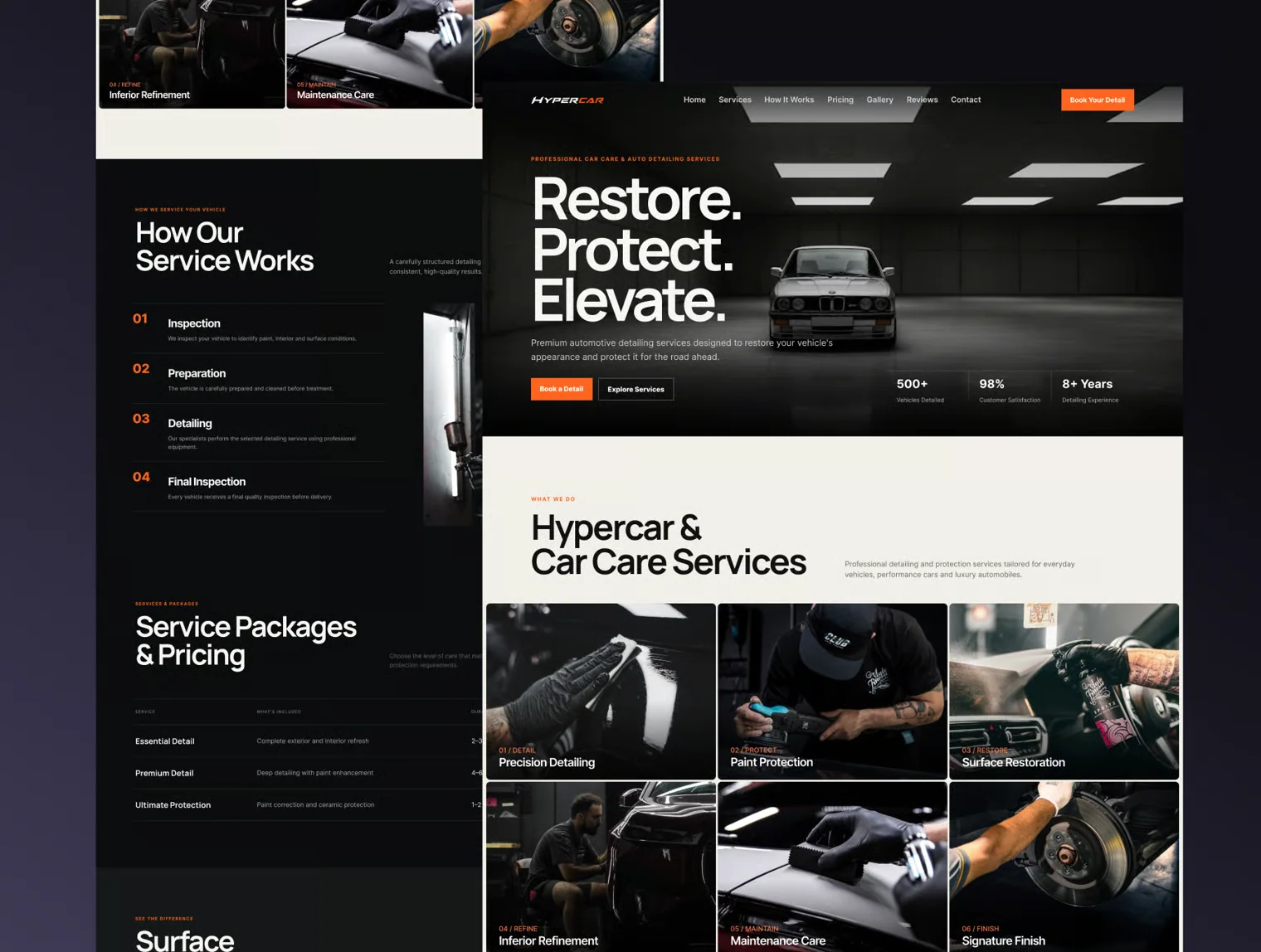 Premium Car Care & Detailing Website 2