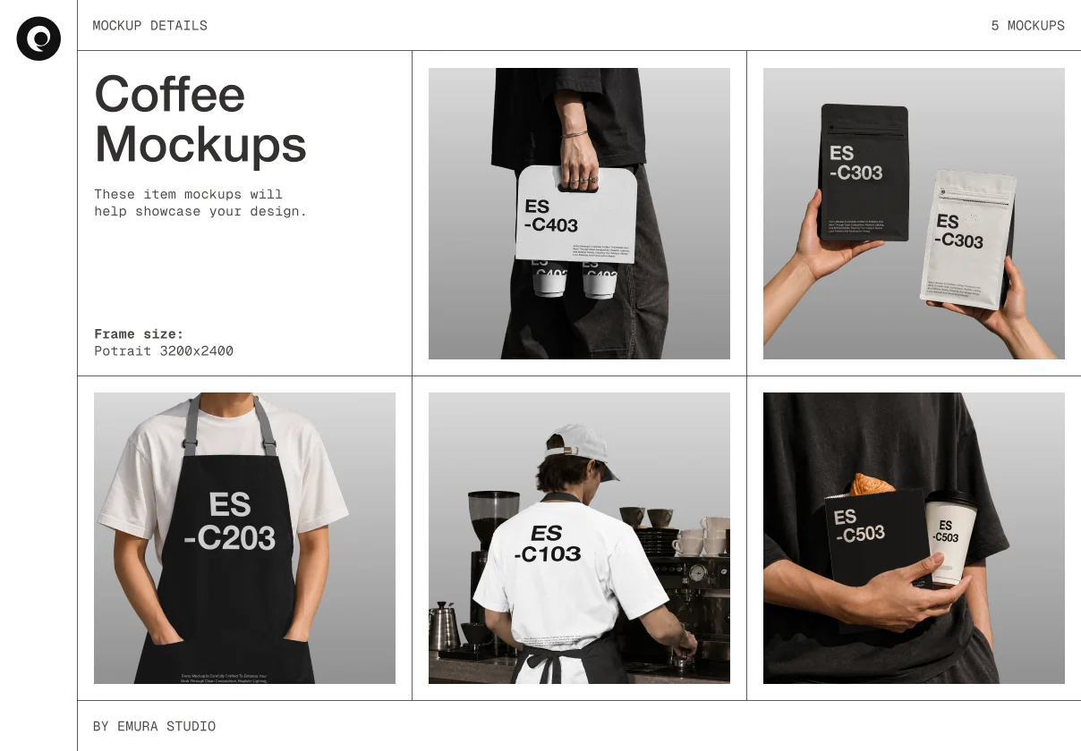 Premium Coffee Shop Mockup Kit