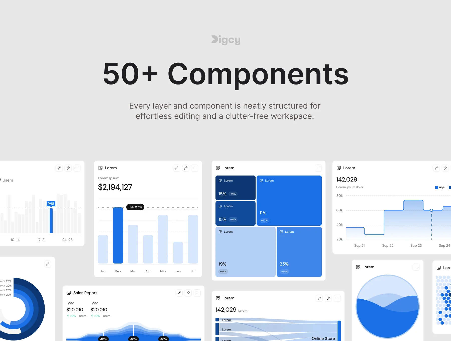 Premium Dashboard UI Charts - Figma 2