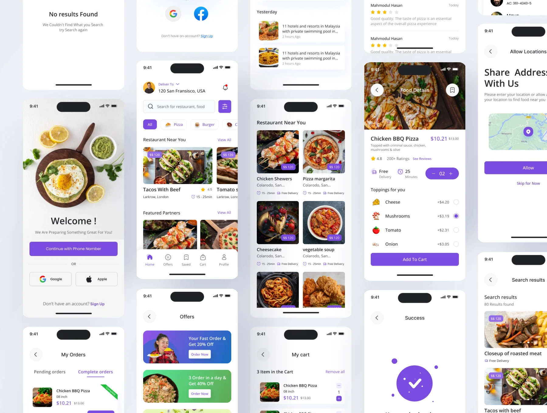 FoodDrop — Food Ordering & Delivery UI Experience 4