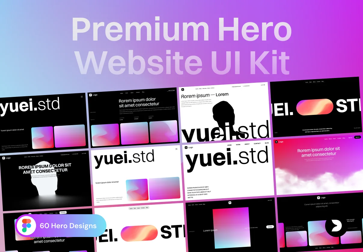 Premium Hero Section Kit – Web UI