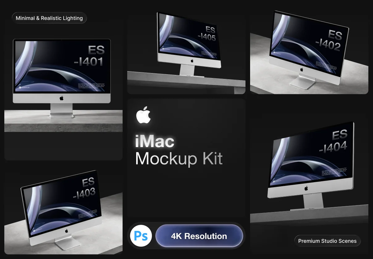 Premium iMac Mockup Kit