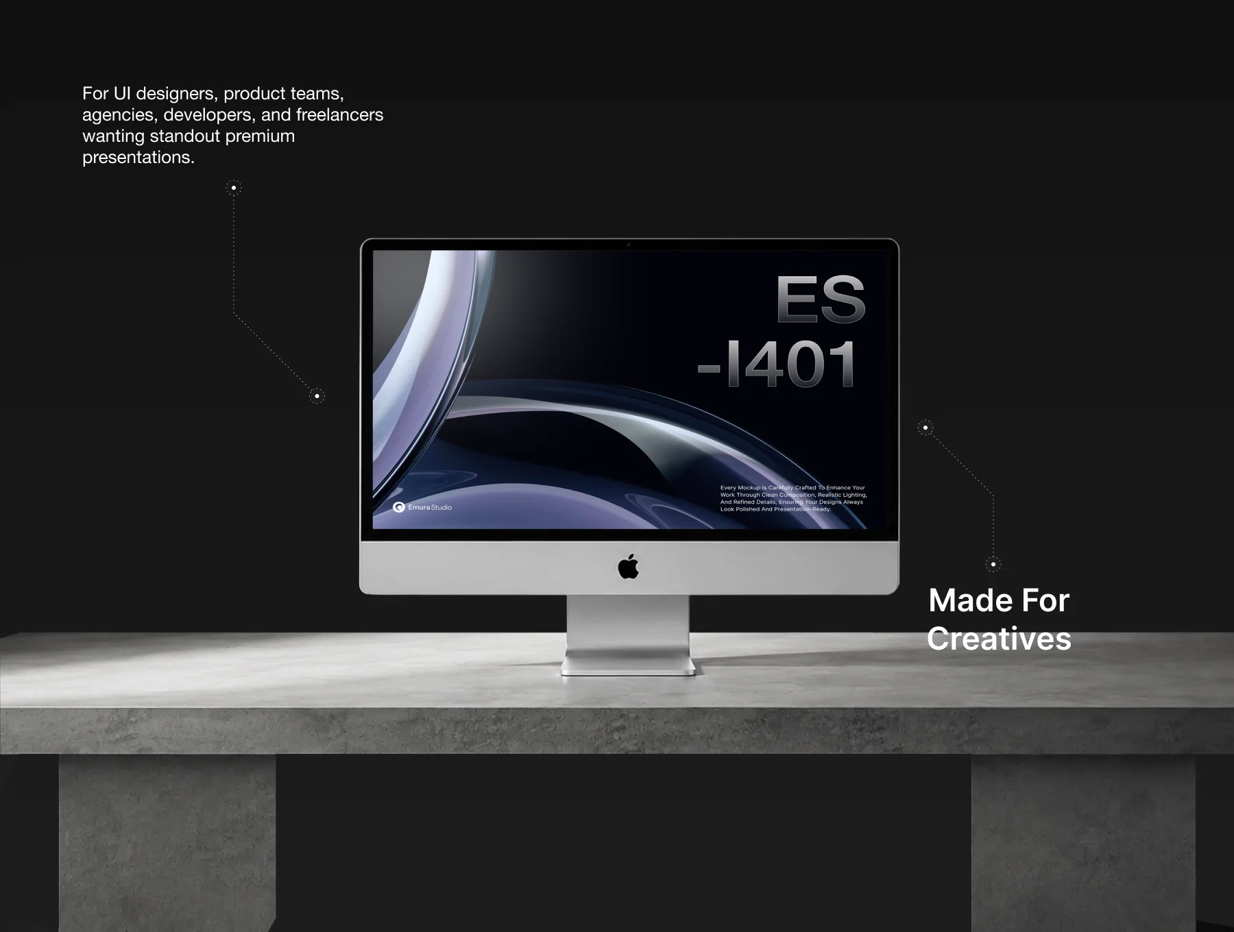 Premium iMac Mockup Kit 2