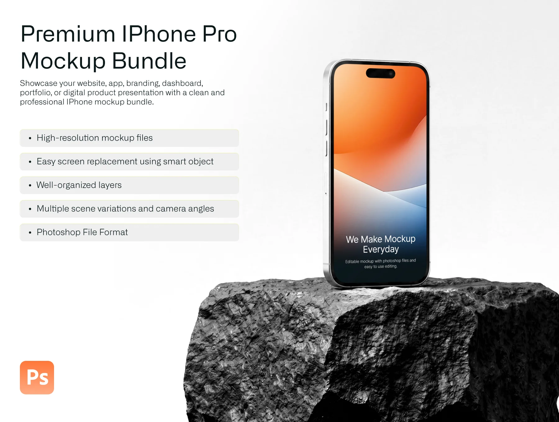 Premium iPhone Pro Mockup Bundle