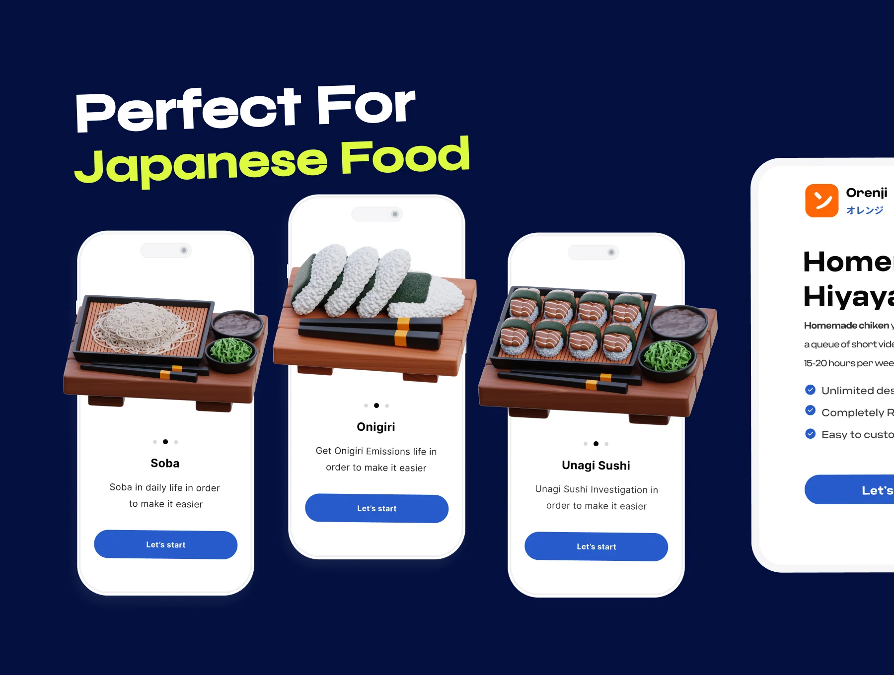 Premium Japanese Food 3D Icon pack 5