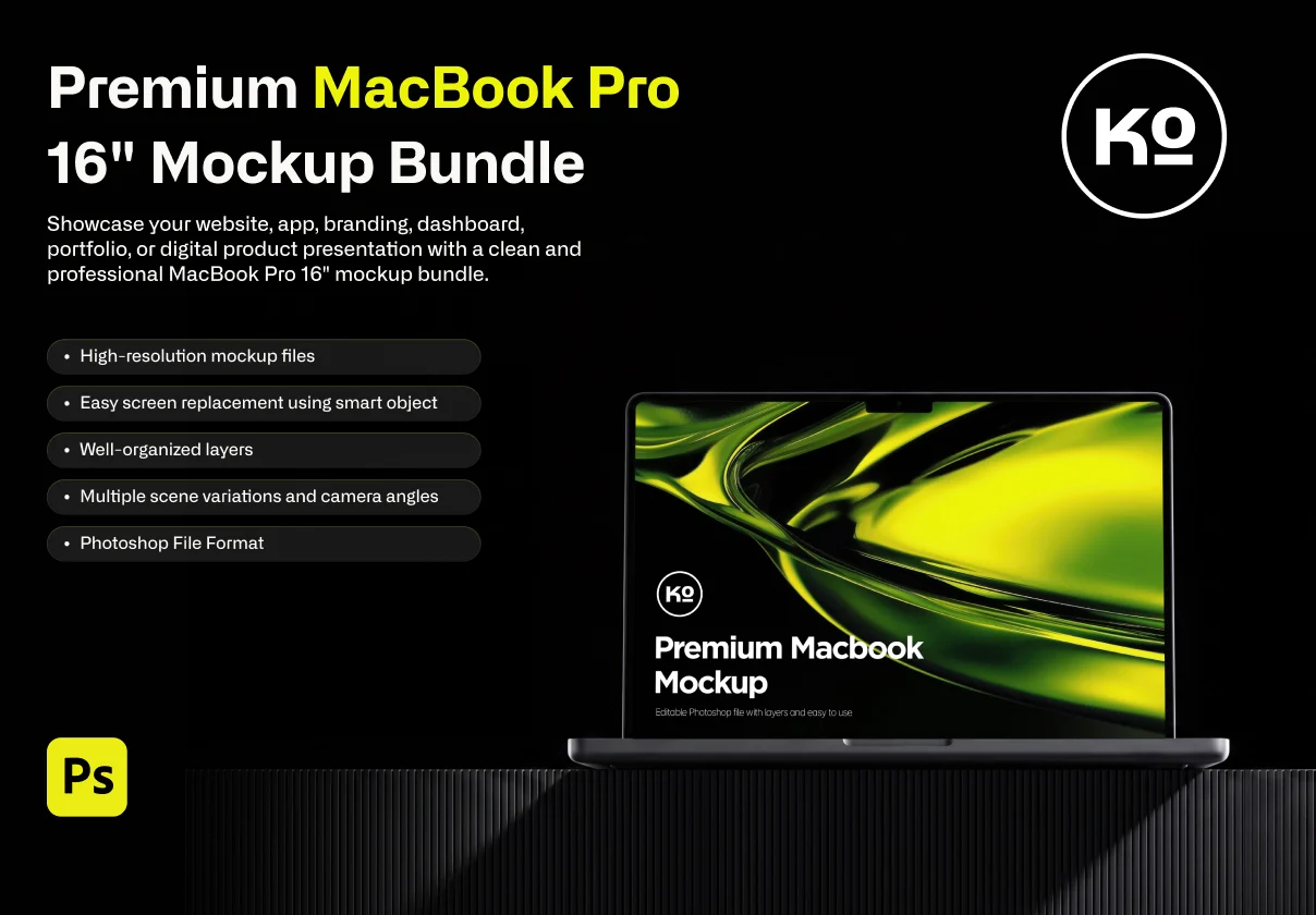 Premium MacBook Mockup Bundle