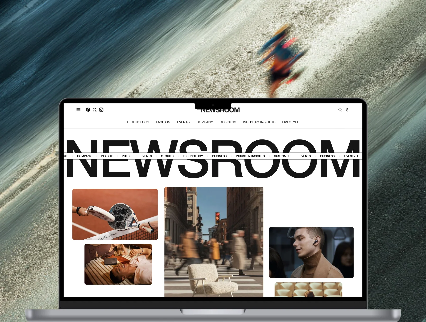 Premium News Website UI Kit 4