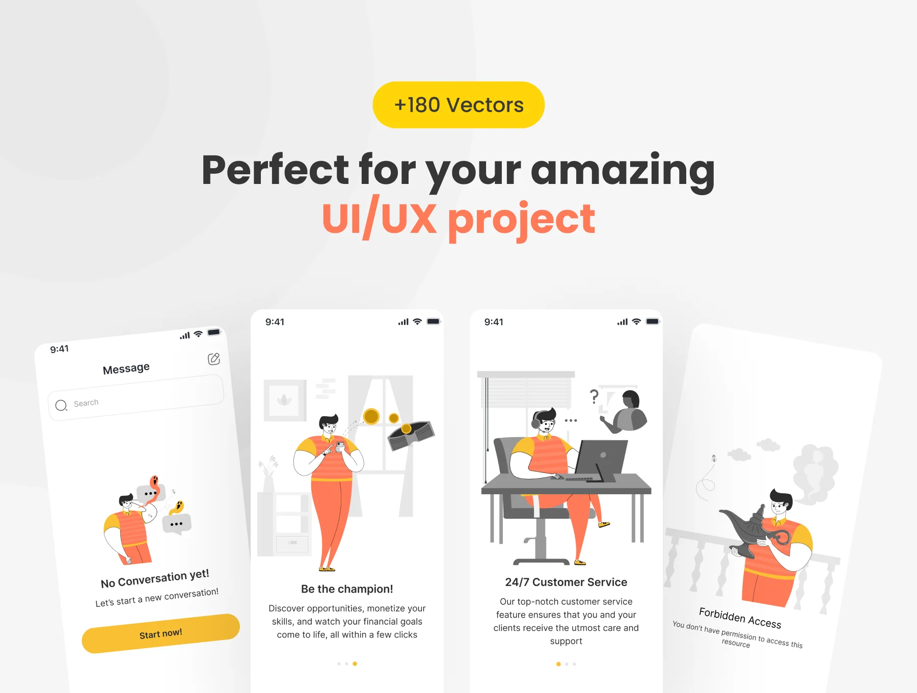 Premium UI Illustration Pack - Darno Guy 3