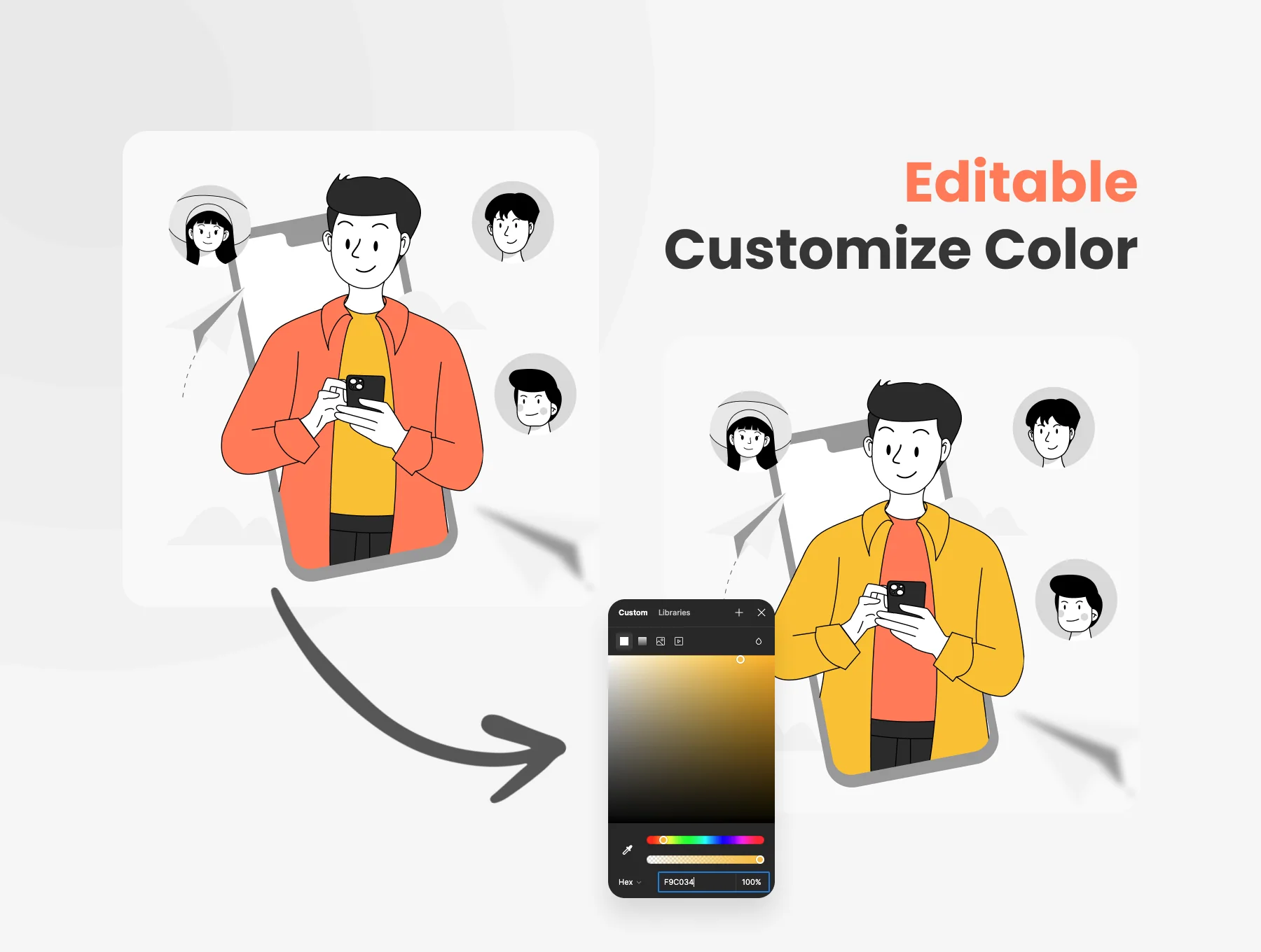 Premium UI Illustration Pack - Paspu Guy 4