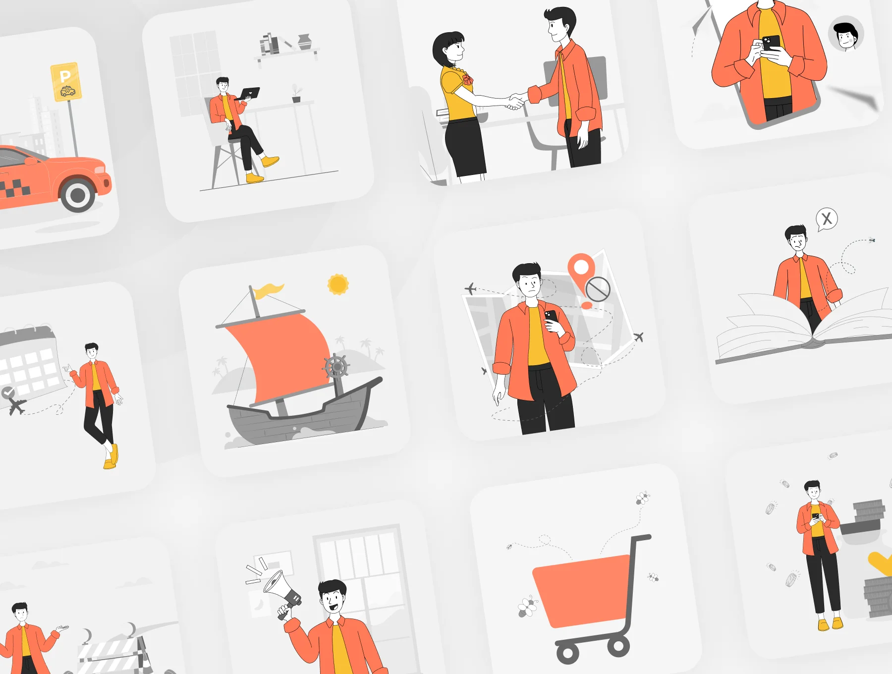Premium UI Illustration Pack - Paspu Guy 5