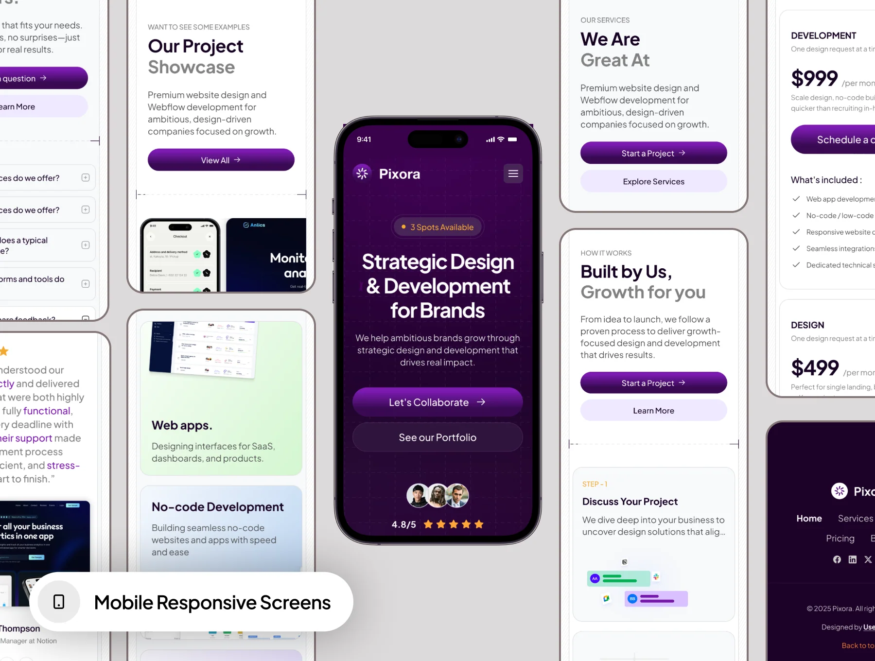 Premium UI Kit for Agencies & Creator - Pixora 3
