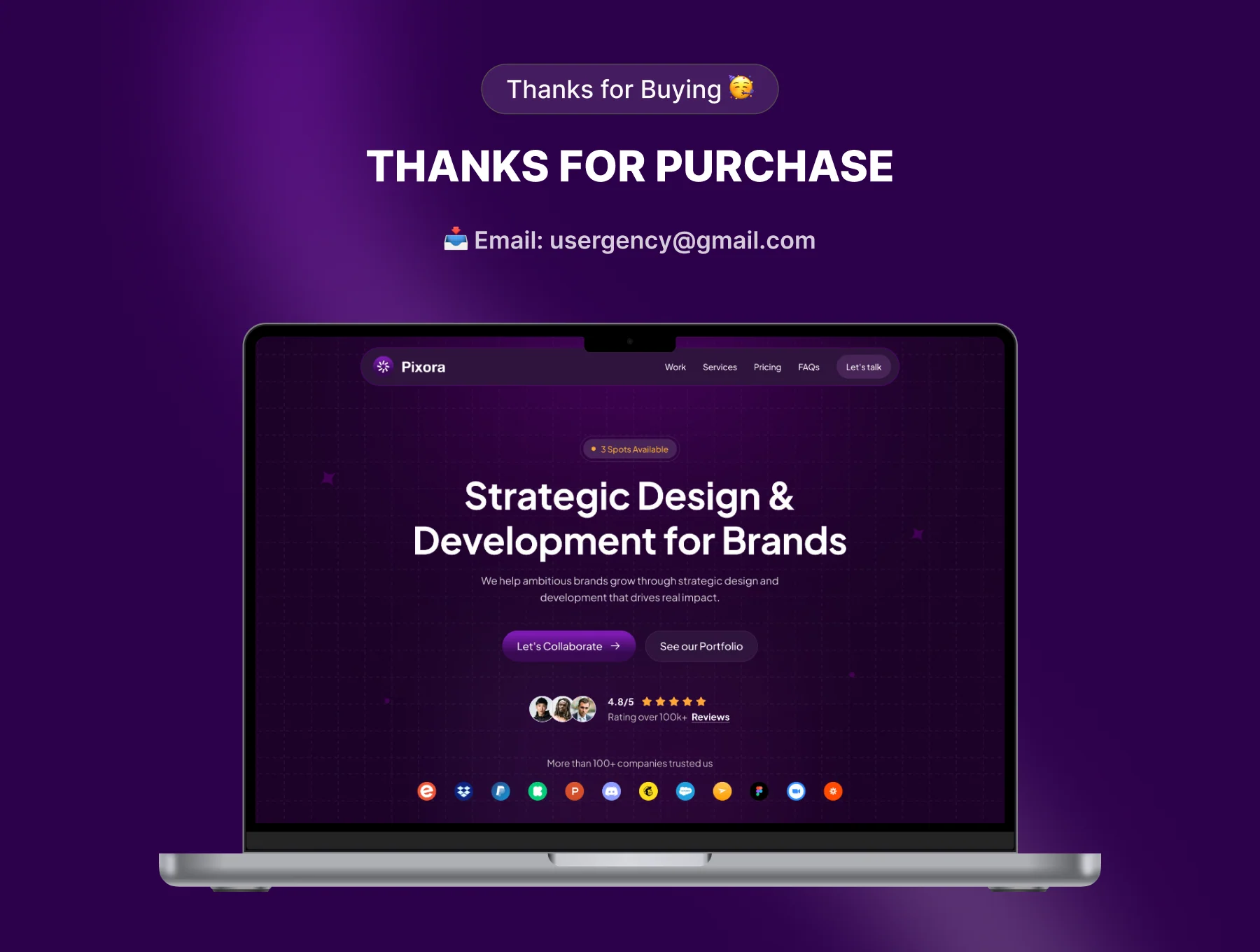 Premium UI Kit for Agencies & Creator - Pixora 6