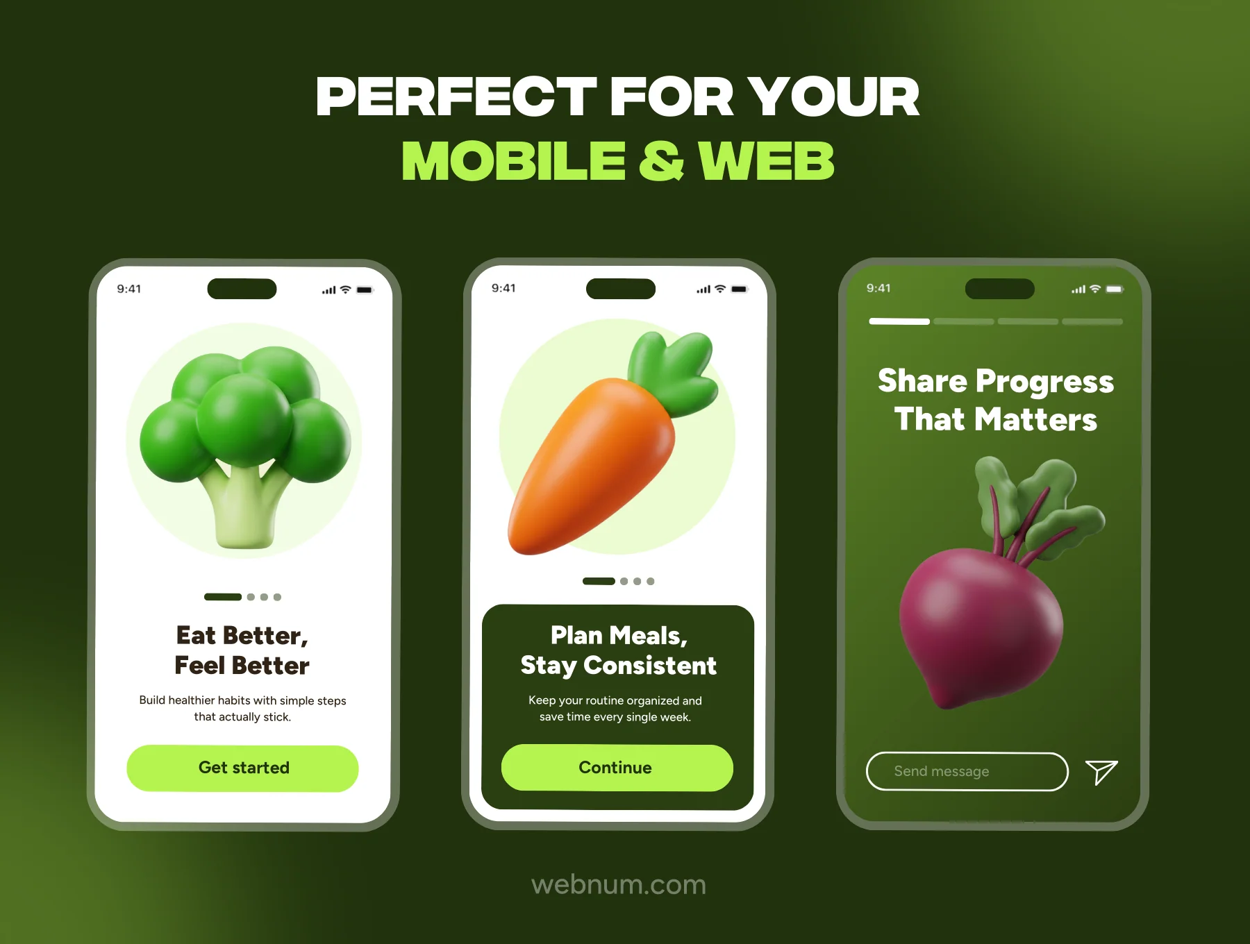 Premium Vegetable 3D icons 3